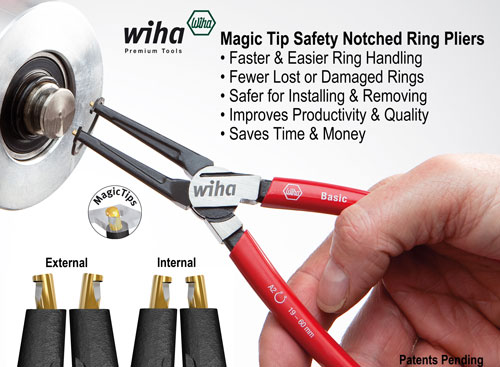 Magic Tip Wiha Retaining Ring Pliers