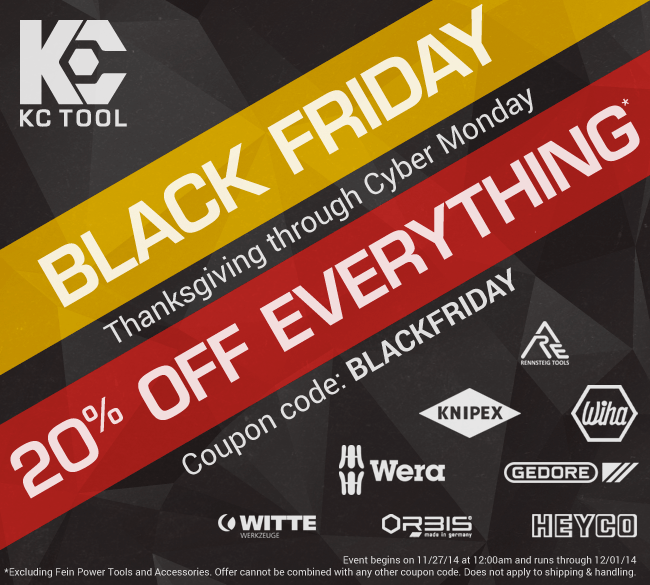 KC Tool Black Friday 2014