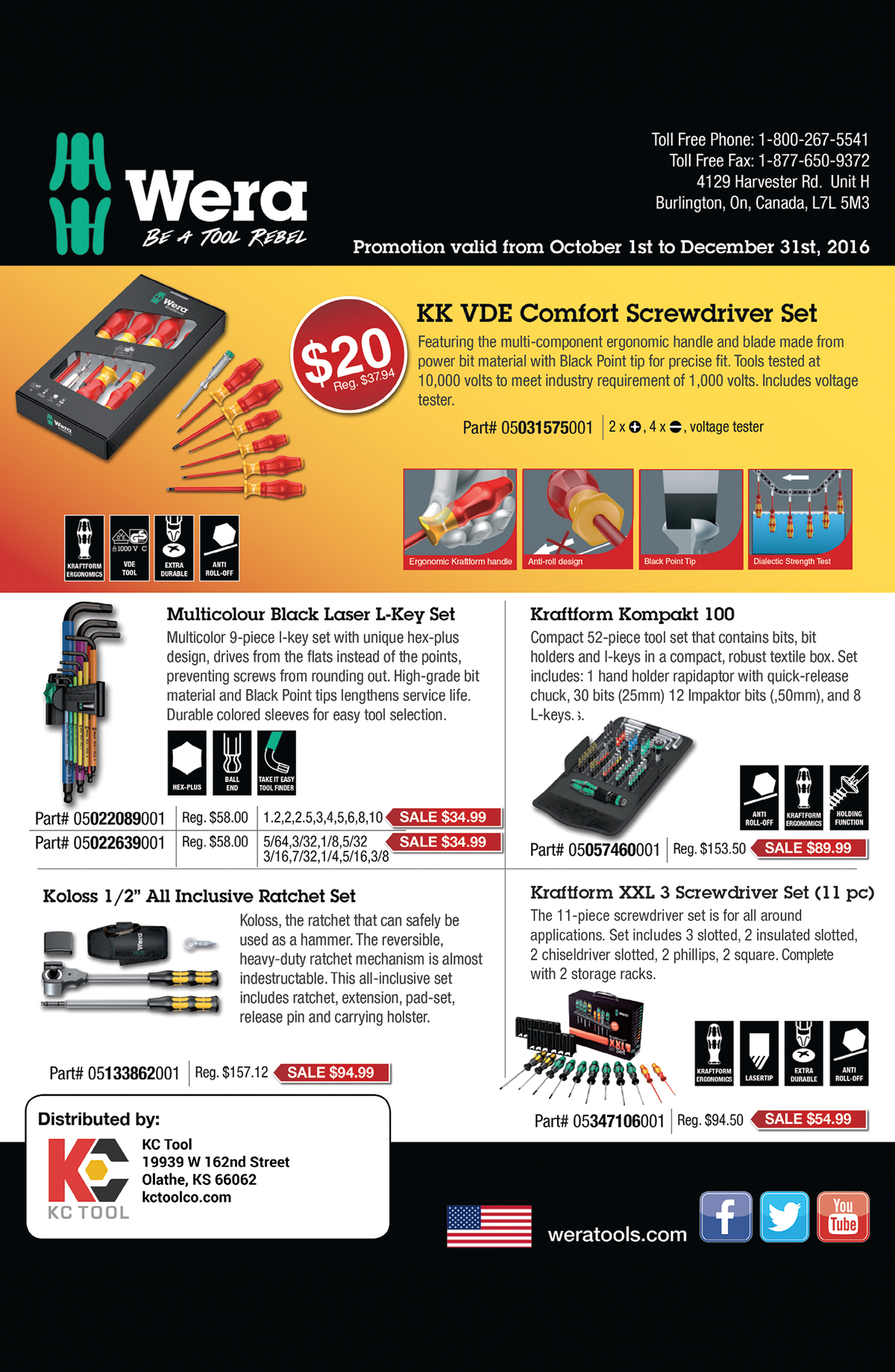 Wera Autumn Promo Be a Tool Rebel German Tools Knipex Tools Wera